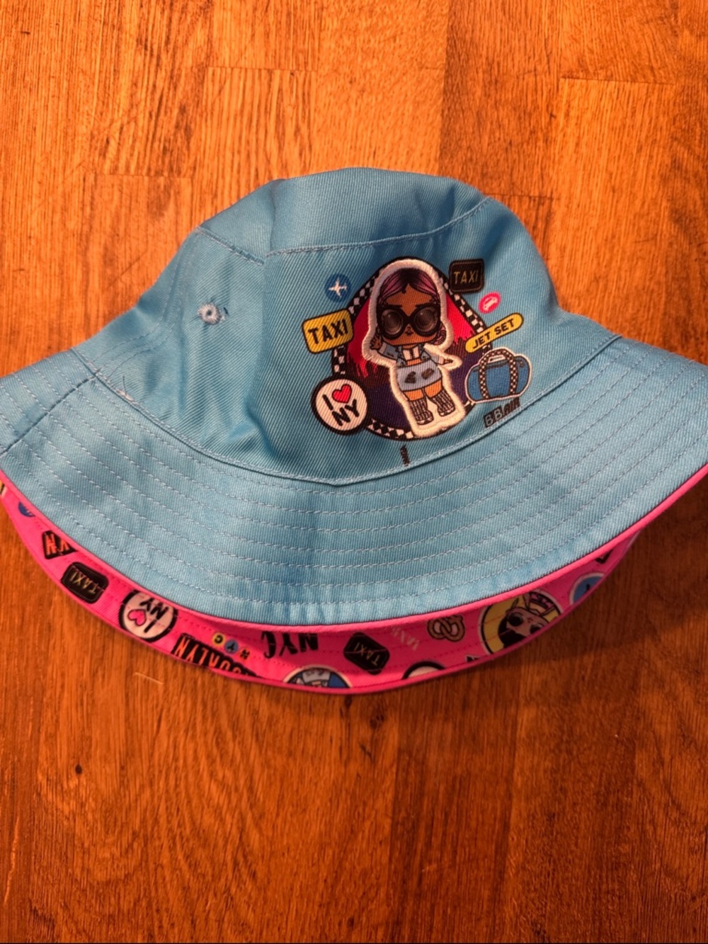 L.O.L. Surprise! Blue and Pink Reversible Kids Bucket Hat